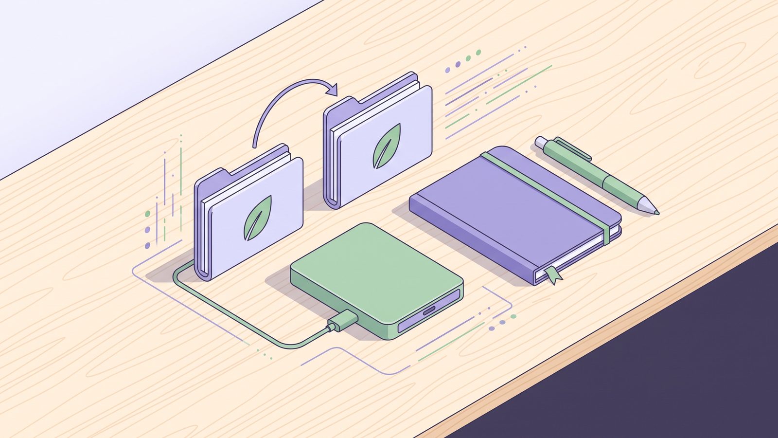 Clean Mac developer folder sync workflow with generated files filtered out