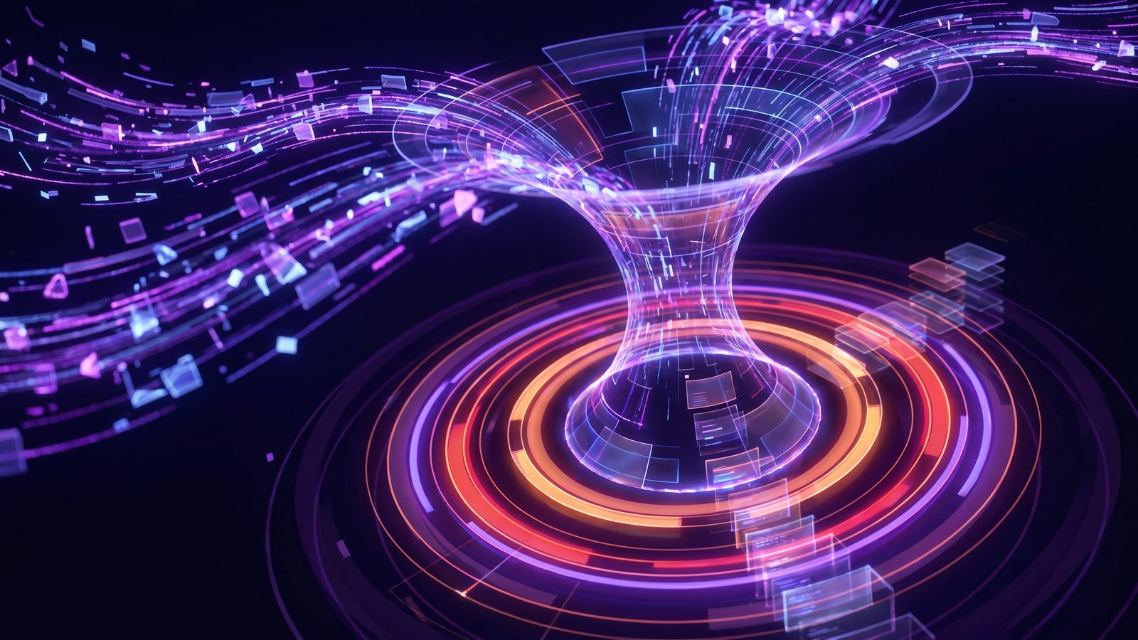 Abstract bottleneck showing iCloud Drive processing thousands of tiny developer dependency files